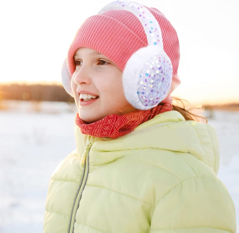 BUTITNOW Kids Knit Earmuffs Soft Plush Comfortable Winter Outdoor Ear Warmers for Boys Girls Age 4-16 Years - Image 4